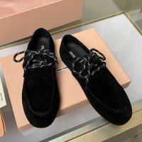 Ботинки лоферы MIU MIU Premium