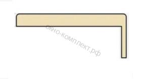 Наличник телескопический 8х70х2150мм. Цвет:  Цемент светлый / цемент темный.