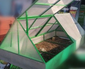 Парник "Домик" 1,5х3м профильная труба 20*20*1,5мм. КАРКАС без подиума