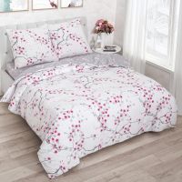 «Киото» (ЛЮКС с простыней на резинке) постельное белье Поплин Семейный