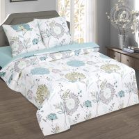 «Тишина природы» (ЛЮКС с простыней на резинке) постельное белье Поплин Евро