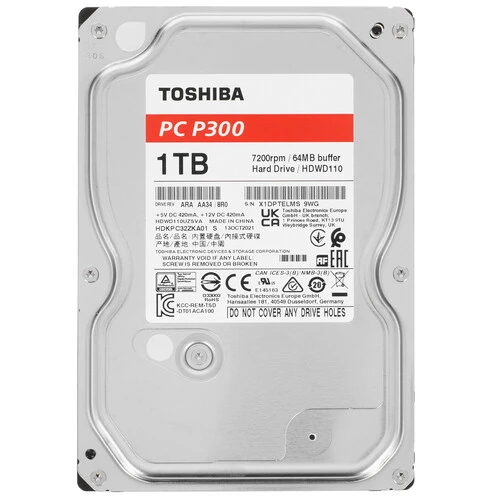 Жесткий диск HDD внутренний Toshiba 1 Тб HDWD110