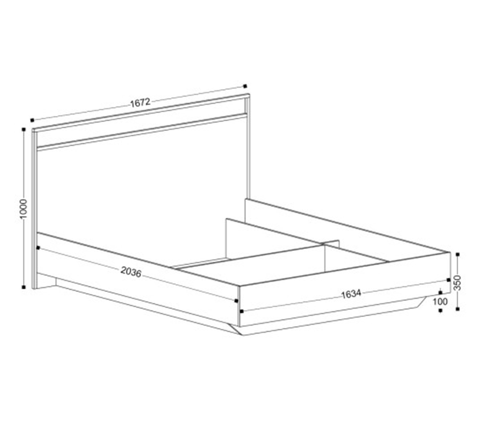 Николь-7.16 кровать 1600 с орт. осн.