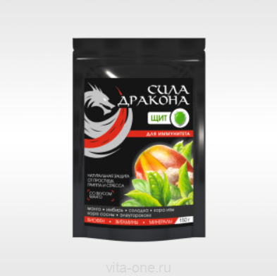 Напиток витаминизированный сухой Сила Дракона ЩИТ для иммунитета 150 г