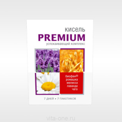 Кисель PREMIUM – успокаивающий 140 гр (7 пакетиков по 20 гр)