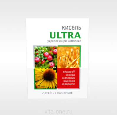Кисель ULTRA - укрепляющий 140 гр (7 пакетиков по 20 гр)