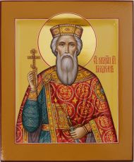 Икона князь Владимир Великий равноапостольный (UV-печать)(10474)