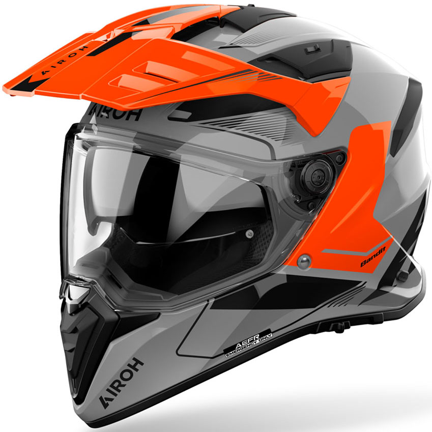 Airoh Bandit Tune Orange Gloss шлем для приключений и мототуризма