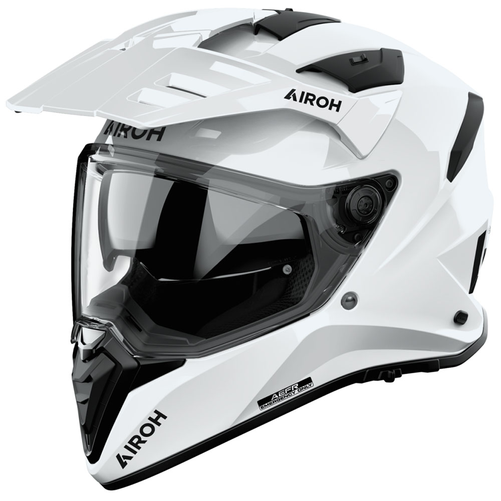 Airoh Bandit Color White Gloss шлем для приключений и мототуризма