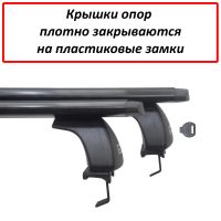 Багажник на крышу Toyota Camry (XV50) VII (2011-2017), ЕД, черные крыловидные дуги