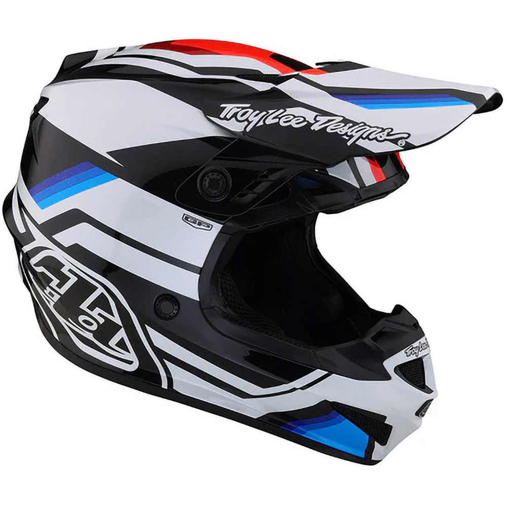 Troy Lee Designs GP Apex White/Blue шлем для мотокросса и эндуро