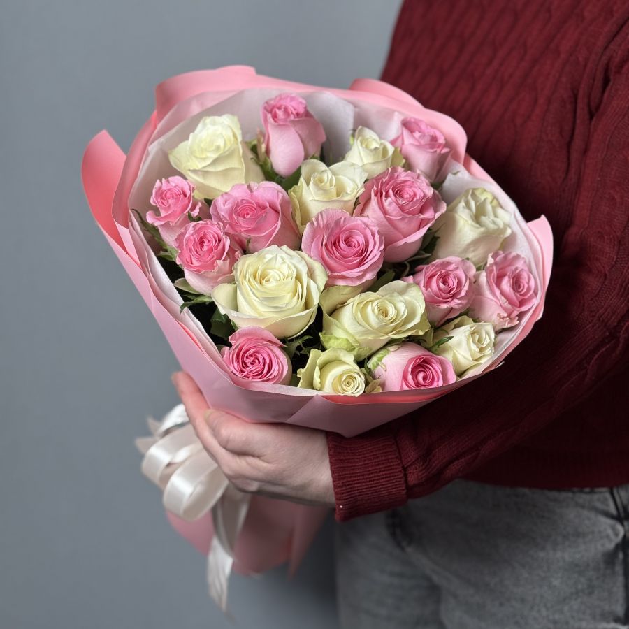 Букет из роз микс