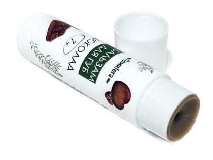 Натуральный питательный бальзам для губ Шоколад. 7 гр