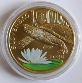 Болотная черепаха  5 евро Словакия 2026