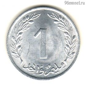 Тунис 1 миллим 1960