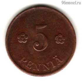 Финляндия 5 пенни 1918