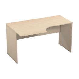 Стол эргономичный левый У.РС2-14-Лев (ш1390*г860*в744мм) Дуб молочный