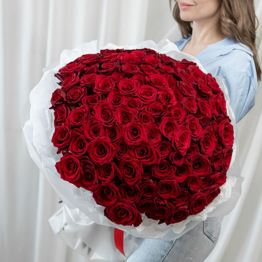 101 роза на выбор