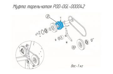 Муфта тарельчатая POD-OGL-000042