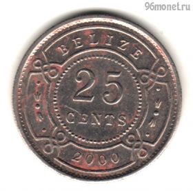 Белиз 25 центов 2000
