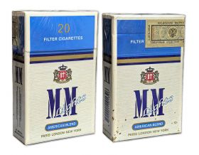 Сигареты - ММ (синяя). Импорт 1997 год. American blend. Редкая. Оригинал verified