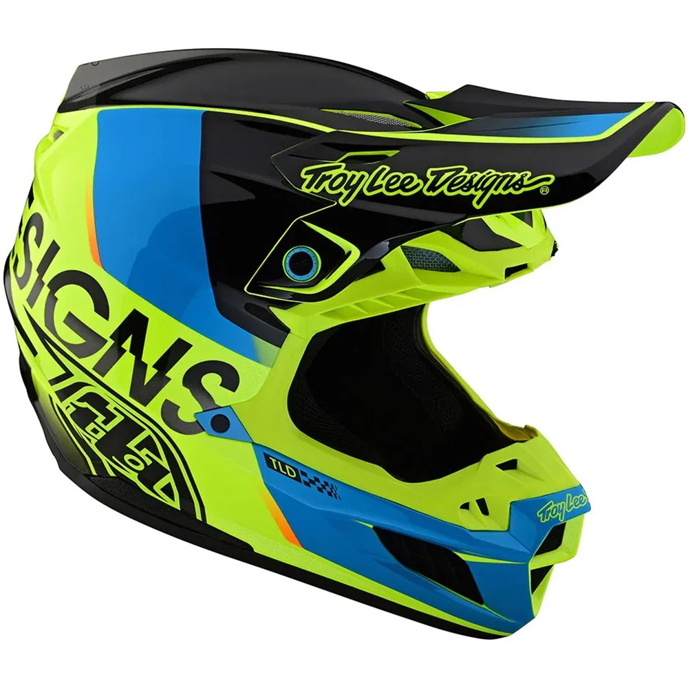 Troy Lee Designs SE5 Composite MIPS Qualifier Yellow шлем для мотокросса и эндуро
