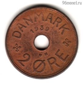 Дания 2 эре 1939 N-GJ