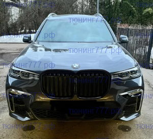 Решетка радиатора чёрный глянец для BMW X7 G07