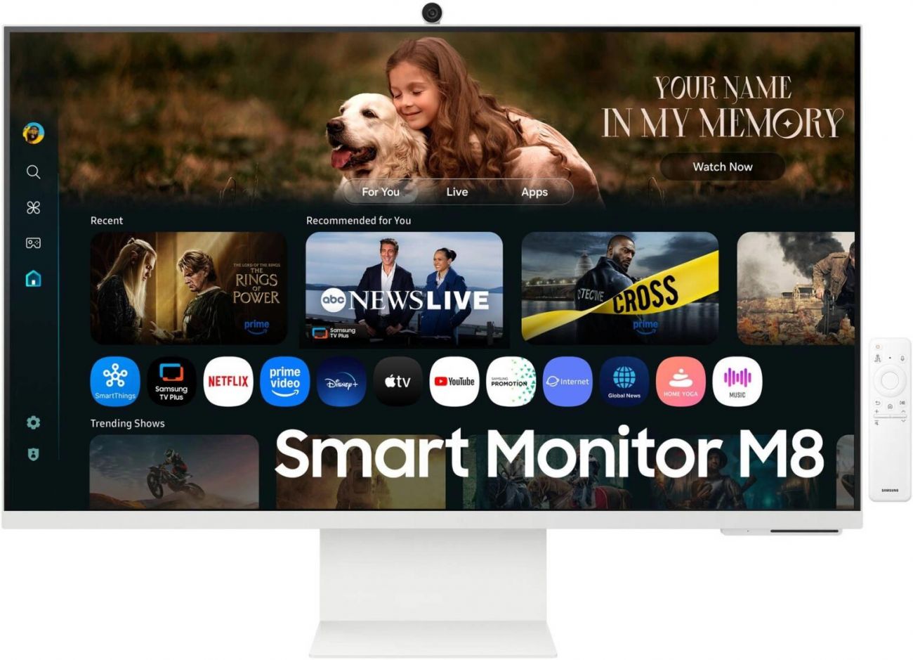 Монитор Samsung Smart Monitor M8 S32FM801UMXUE 32" VA белый, LS32FM801UMXUE