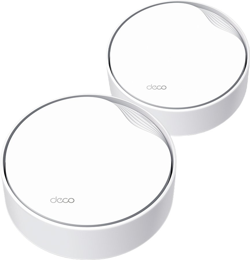 Беспроводной маршрутизатор TP-Link Deco X50-PoE 2.4 и 5 ГГц 2402 Мб/с, Mesh (2-pack), DECO X50-POE(2