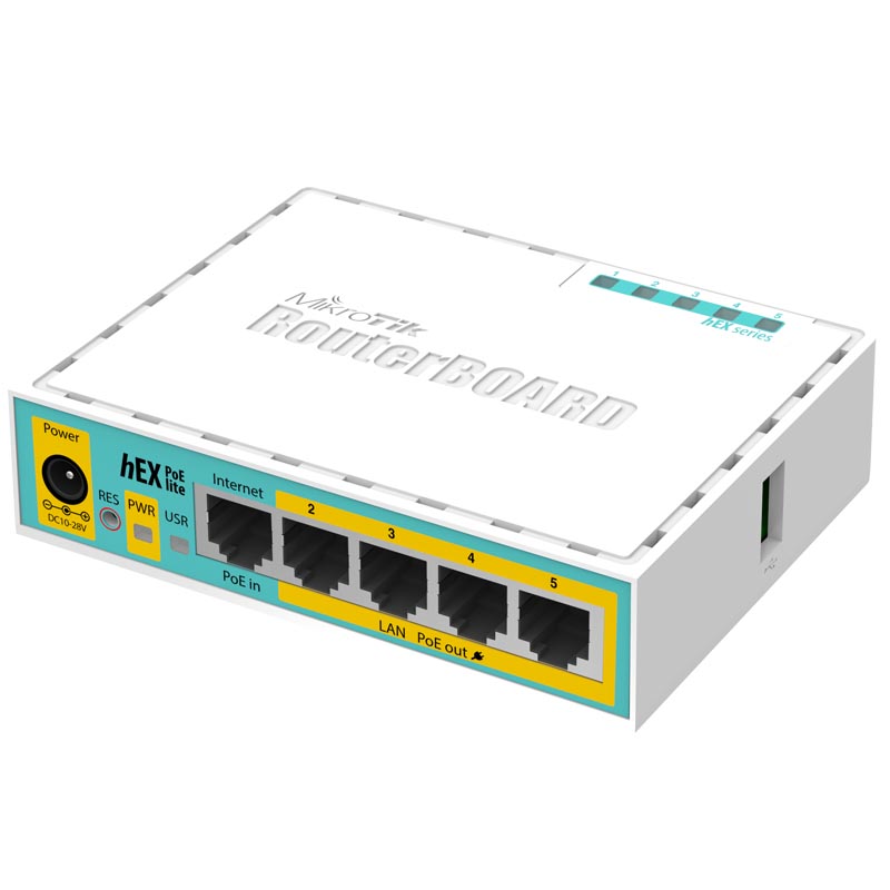 Маршрутизатор Mikrotik hEX PoE lite, RB750UPr2