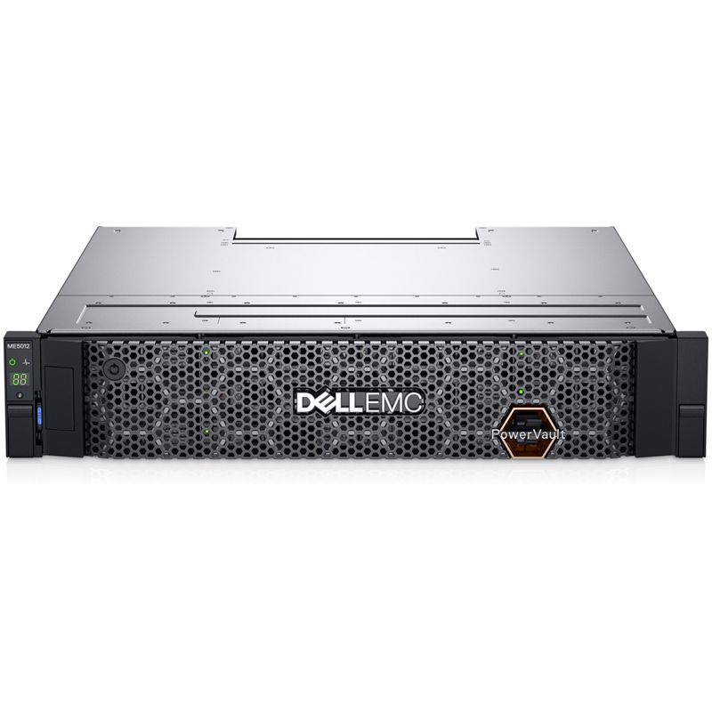 Дисковый массив Dell PowerVault ME5012 12x3.5" Rack 2U чёрный, 210-BBII-068-000