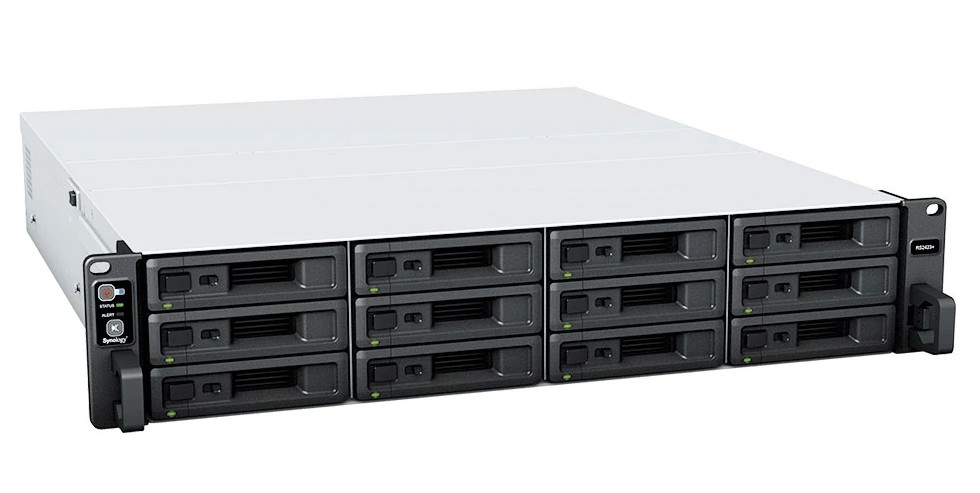 Сетевое хранилище NAS Synology RackStation RS2423RP+ 12x3.5" Rack 2U чёрный, RS2423RP+