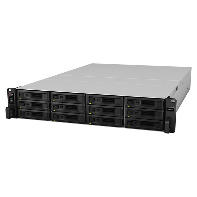 СХД Synology RS3621XS+ 12x3.5" Rack 2U чёрный, RS3621XS+