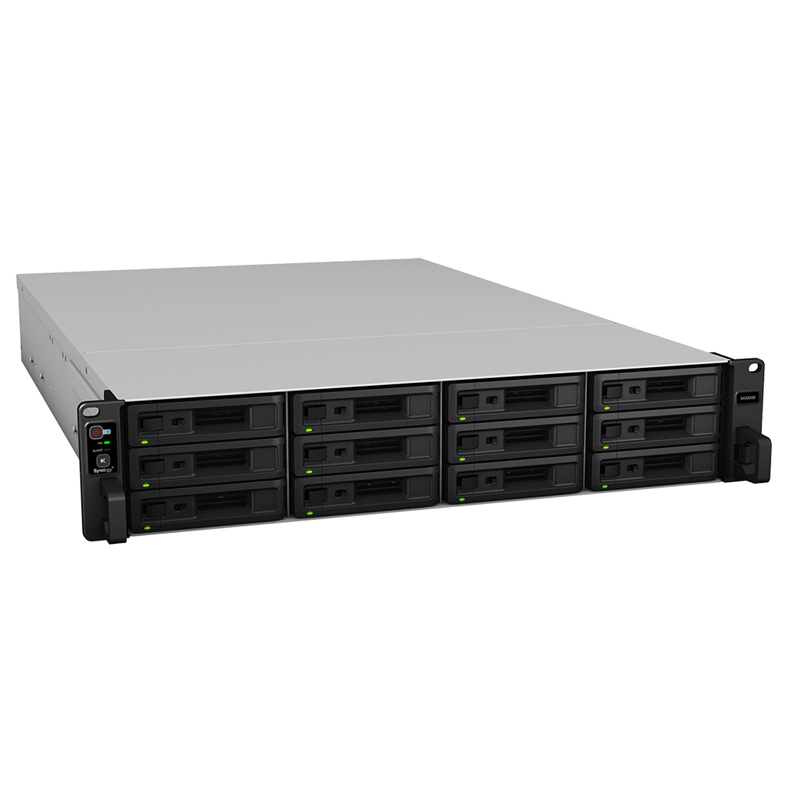 СХД Synology SA3200D 12x3.5" Rack 2U чёрный, SA3200D
