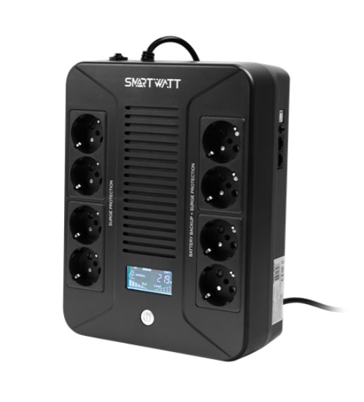ИБП Delta SMARTWATT SAFE PRO 800 ВА, Brick, UPS SAFE PRO LCD 800