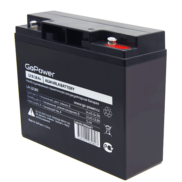 Батарея для ИБП GOPOWER LA-12180, 00-00016677