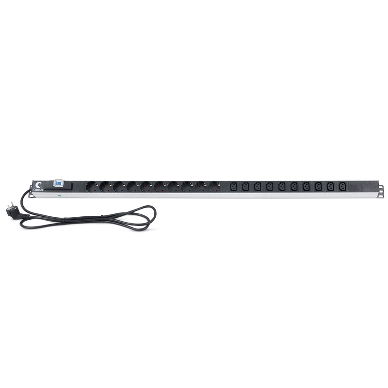 Блок розеток Cabeus PDU, 1U, PDU-16-10S-10C13-B