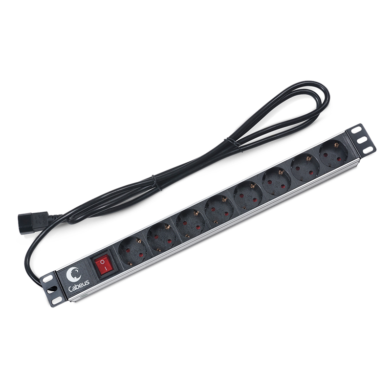 Блок розеток Cabeus PDU, 1U, PDU-8P-2IEC