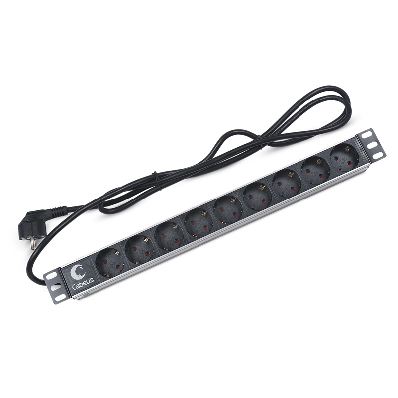 Блок розеток Cabeus PDU, 1U, PDU-9P-2EU