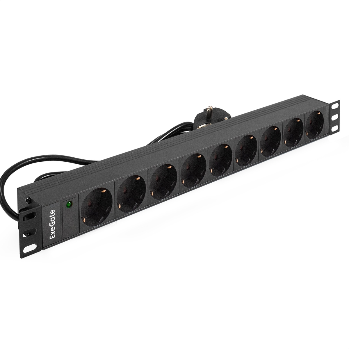 Блок розеток Exegate ServerPro PDU-19H902 Al-9S-EU1.8CU, 1U, EX280848RUS