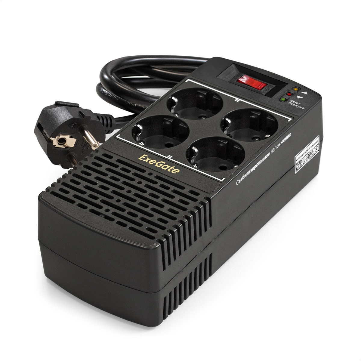 Стабилизатор Exegate Power AD5000-1200 1200 ВА 150-280В in 220V out, EP285940RUS