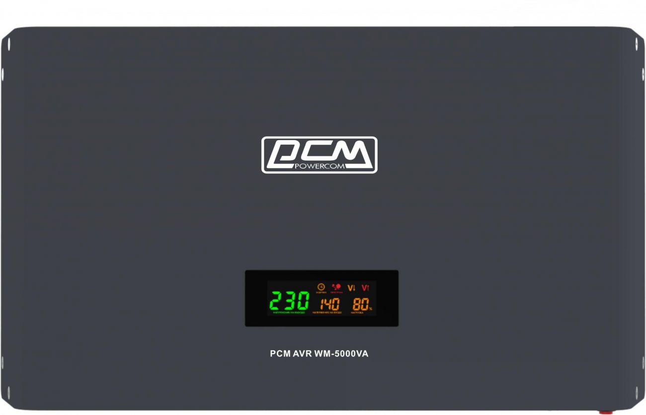 Стабилизатор Powercom WM-5000VA 5000 ВА 105-285В in 230V out, WM-5000VA