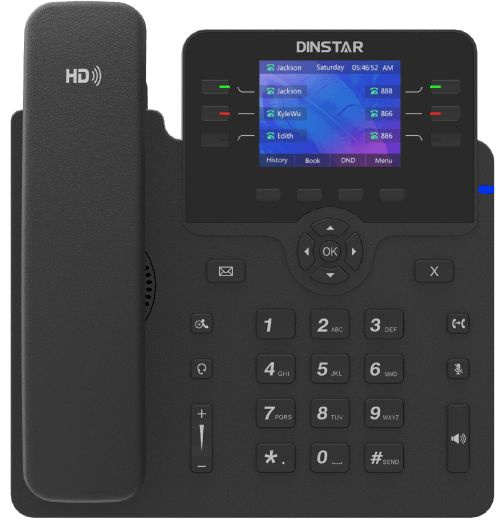 IP-телефон Dinstar C63GP SIP чёрный, C63GP