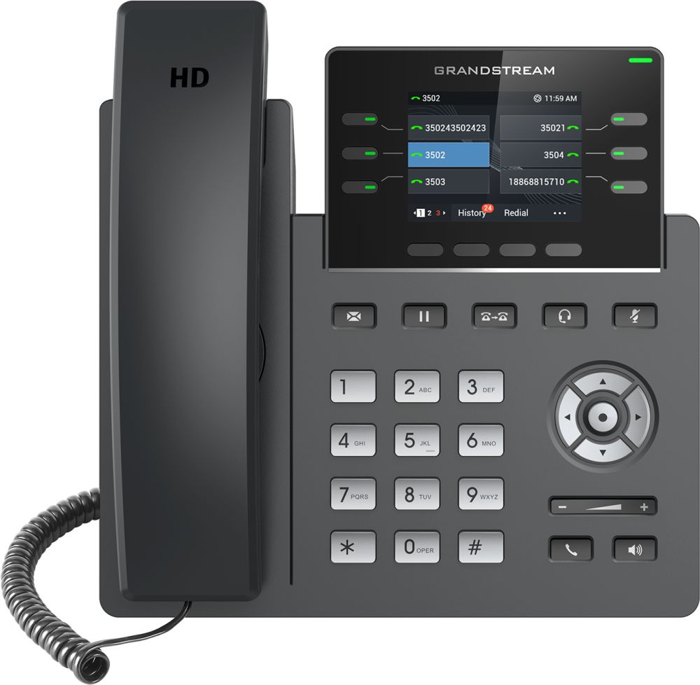 IP-телефон GRANDSTREAM GRP-2613 SIP чёрный, GRP-2613