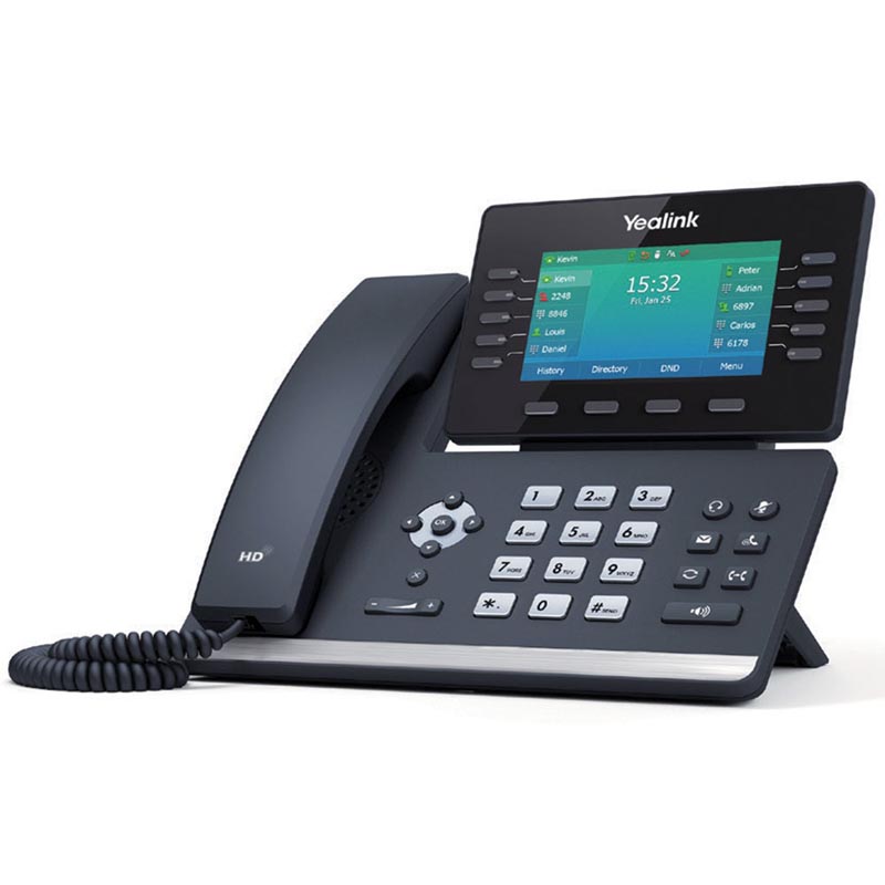 IP-телефон Yealink SIP-T54W SIP без БП чёрный, SIP-T54W