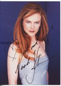 Автограф: Николь Кидман