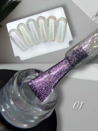 MJ01 "SEA PEARL" гель лак хамелеон