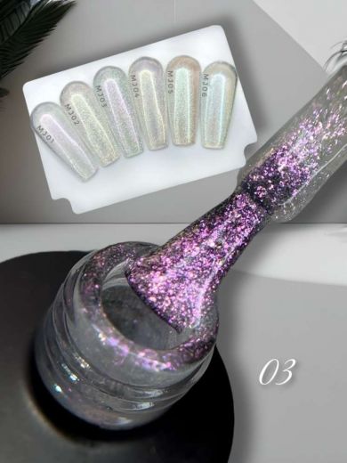 MJ03 "SEA PEARL" гель лак хамелеон