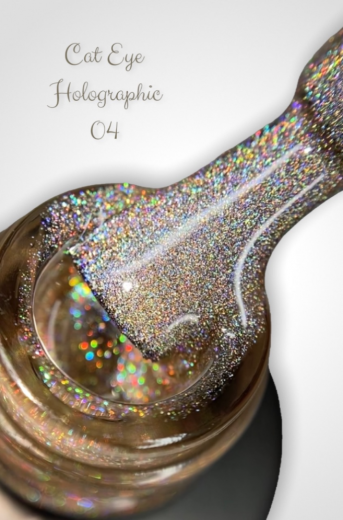HRCER04 "HOLOGRAPHIC CAT'S EYE" голографический гель лак кошачий глаз